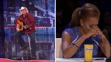 Photo of Man Steps On Stage To Sing For Wife, Judges Roll Their Eyes Until They Hear The First Note