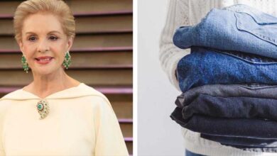 Photo of Carolina Herrera, fashion designer, claims wearing jeans and having long hair after a ‘certain age’ is classless