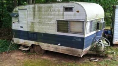 Photo of In his grandparents’ sealed garage, he discovered a 63-year-old caravan