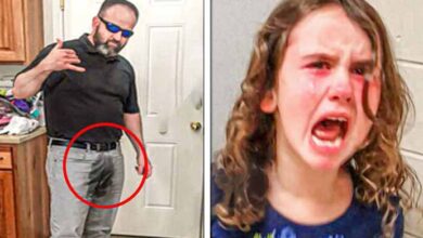 Photo of Dad Rushes To Pick 6 YO Daughter Up From School, Teacher Spots Detail On His Pants Immediately