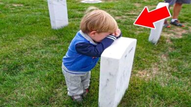 Photo of Boy Cries At His Mom’s Grave Saying “Take Me With You” And Then Something Incredible Happened..