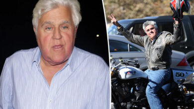 Photo of Jay Leno reveals his surprise retirement intentions while recovering from his terrifying automobile fire and motorcycle accident.