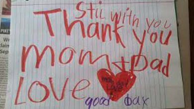 Photo of After 6-year-old son passes away, parents find note he left them