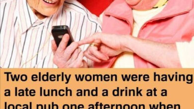 Photo of Two Elderly Women Were Having A Late Lunch