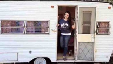 Photo of A girl spent $200 for an old caravan, but the results are amazing