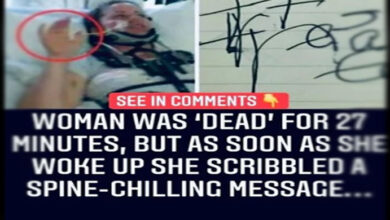 Photo of Woman was “dead” for 27 minutes, but as soon as she woke up she scribbled a spine-chilling message…