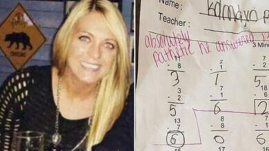 Photo of Teacher Writes Absolutely Pathetic And Sad On The Math Test Of A 7 YO