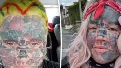 Photo of Mom With Over 800 Tattoos Called A ‘Freak’, Reveals What She Looked Like Before All The Ink
