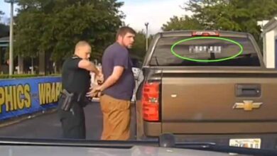 Photo of Man Arrested Over ‘Derogatory’ Bumper Sticker On His Pickup Truck