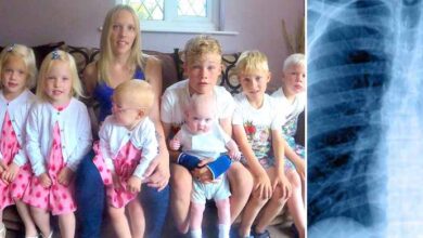 Photo of Due to a secret condition, the husband unexpectedly passes away, leaving his wife and 8 children.