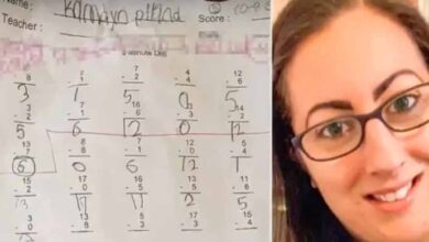 Photo of Dad Calls For Teacher’s Firing Over Comment She Wrote On Son’s Math Homework