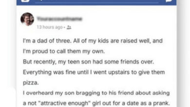 Photo of Dad Catches Son Boasting About Pranking a Girl with a Date Request, Decides Not To Ignore Such Behavior