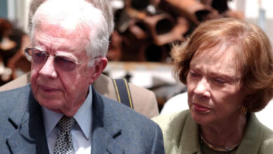 Photo of Rosalynn Carter, former first lady and tireless humanitarian who advocated for mental health issues, dies at 96