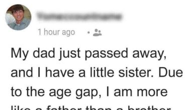Photo of Her brother wishes to act like her dad, but his wife disagrees.