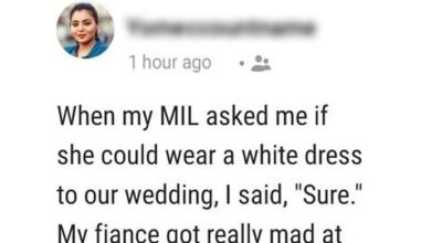 Photo of Mom Tries to Ruin Her Son’s Wedding, Wears Long White Tulle Gown to the Ceremony