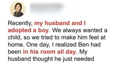 Photo of Pair Adopts a 6-year-old Boy, Finds Him Nursing a Strange Baby in His Room the Next Day