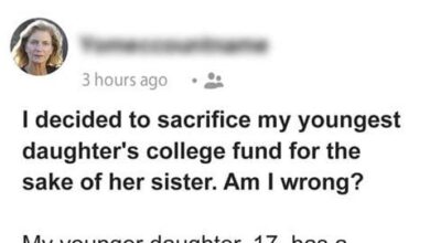 Photo of Am I Wrong for Sacrificing My Younger Daughter’s College Fund for the Sake of Her Older Sister?