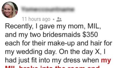 Photo of MIL Demands That Bride Pays for Her Wedding Hair, Makeup & Dress – Bride’s Mom Overhears & Confronts Her