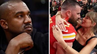 Photo of Taylor Swift had Kanye West ‘kicked out’ of Super Bowl for buying seats in front of her, claims ex-NFL star