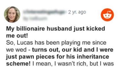 Photo of Millionaire’s Son Kicks Wife and Baby Out into the Cold, Loses His Inheritance the Next Day