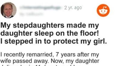 Photo of My Stepdaughters Made My Daughter Sleep On The Floor – I Stepped In and Justice Was Served