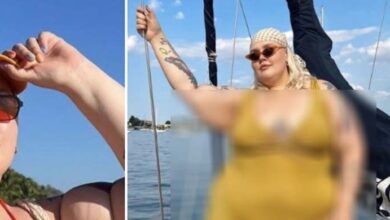 Photo of Plus-sized model claps back at trolls who attack bikini photos – ‘look away’
