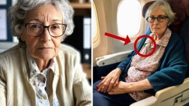 Photo of Poor Old Lady Is Rejected Sitting in Business Class until Little Boy’s Photo Falls off Her Purse