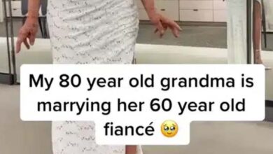 Photo of 80-Year-Old Bride Wows People in Wedding Dress before Marrying 60-Year-Old Fiancé – Her Look Shocks Everyone