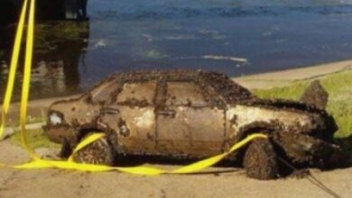 Photo of “BOMB SCARE! Man Discovers Car at River Bottom—What Police Found Inside Will Terrify You!”