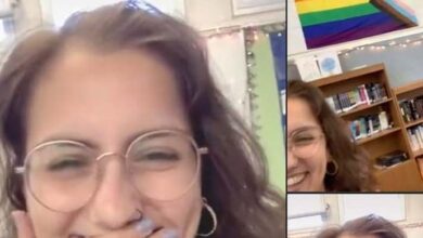 Photo of Teacher Mocks U.S. Flag And Removes It From Classroom – Makes Kids Pledge Allegiance To Pride Flag