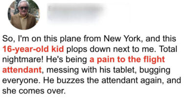 Photo of Spoiled Teen Mocks Stewardess Not Knowing His Rich Dad Has Been Watching Him