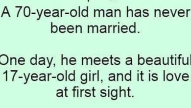 Photo of A 70-year-old man has never been married….This joke had us in fits of giggles , tears of streaming down. Check out the continuation below ⬇️