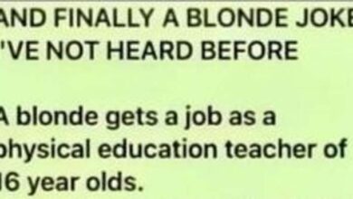 Photo of A hilarious blonde joke I’ve never heard before