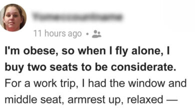 Photo of Entitled Couple Stole the Airplane Seat I Paid
