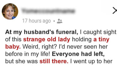 Photo of At Husband’s Funeral Wife Meets a Woman