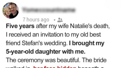 Photo of Five Years After My Wife’s Death, I Took My Child to My Best Friend’s Wedding