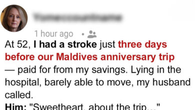 Photo of My Husband Left for the Maldives Three Days After I Had