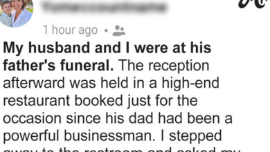 Photo of At My FIL’s Funeral, My 4-Year-Old Was Crawling Under