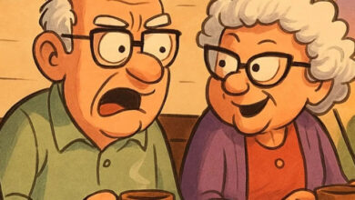Photo of An elderly couple, Bert and Edna